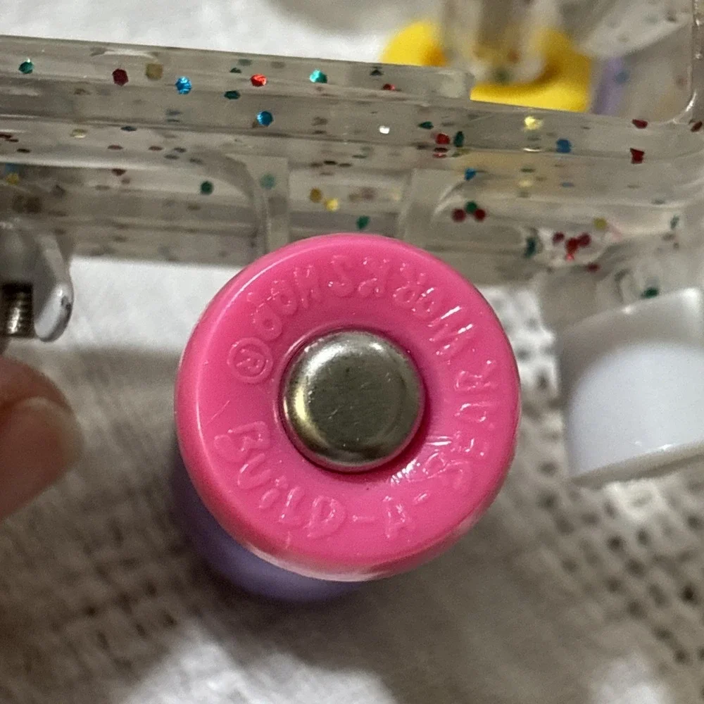 Build A Bear Sparkle Roller Skates Rainbow Pastel Glitter Shoes